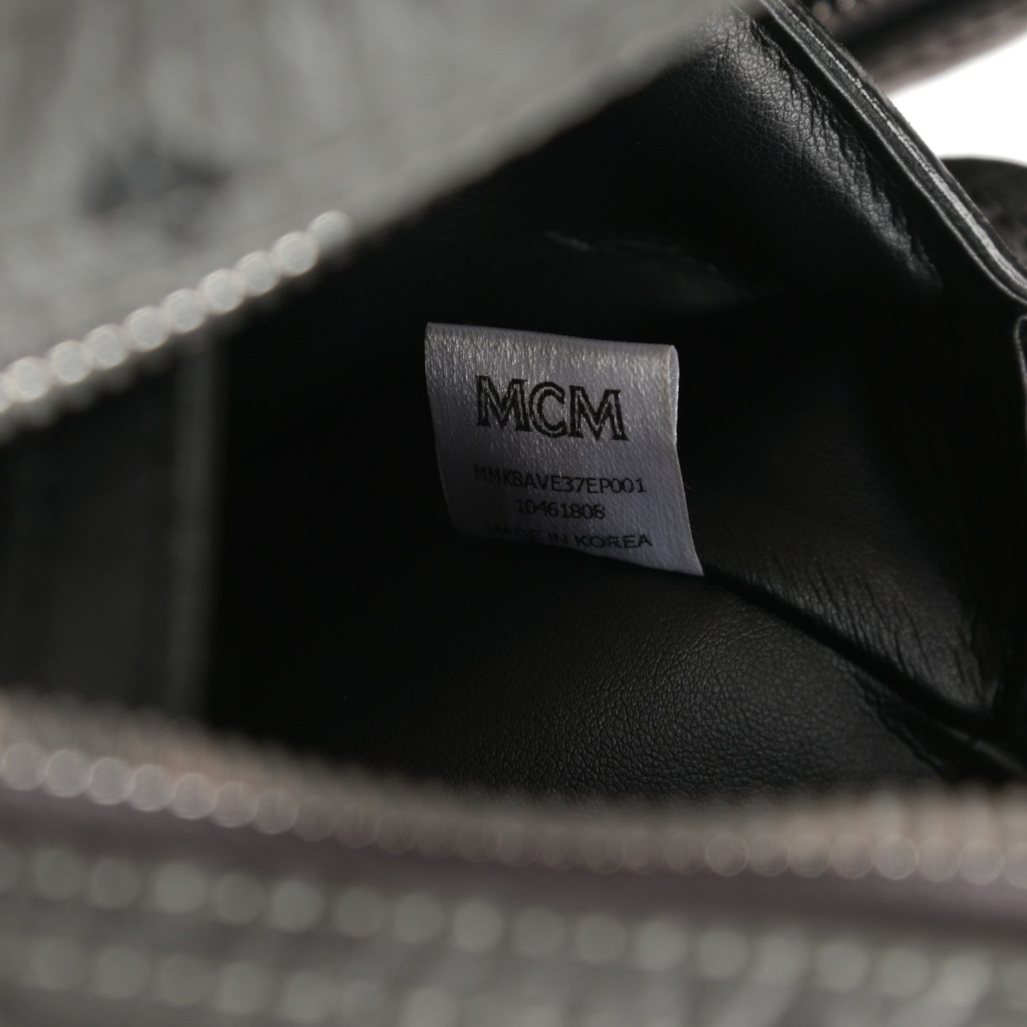 MCM Visetos Small Side Stud Stark Backpack Phantom Grey 7 of 14