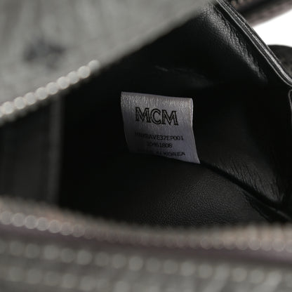 MCM Visetos Small Side Stud Stark Backpack Phantom Grey 7 of 14
