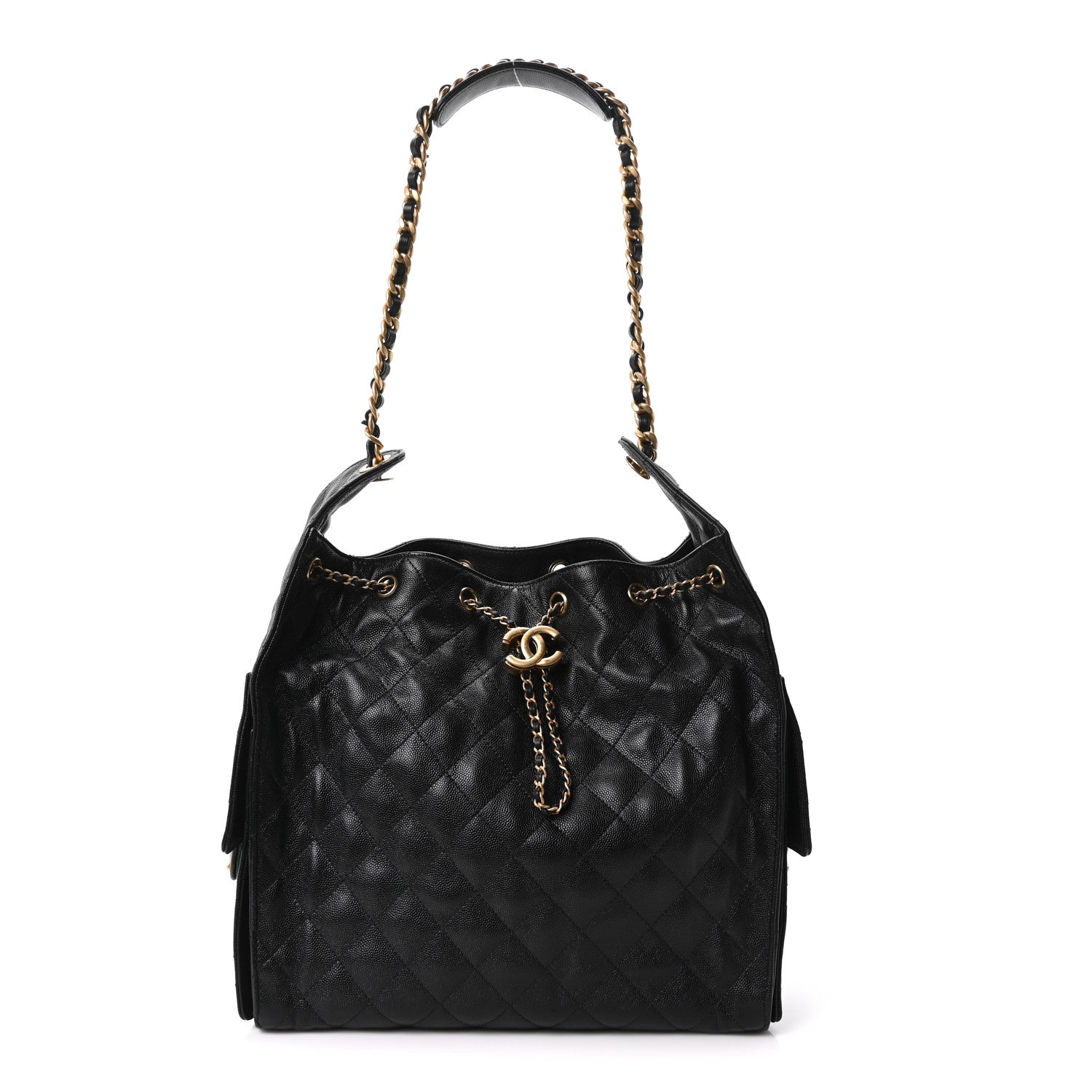 Chanel Caviar Quilted Medium Chanel 25 Handbag Black 1 of 12