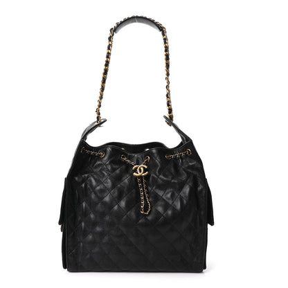 Chanel Caviar Quilted Medium Chanel 25 Handbag Black 1 of 12