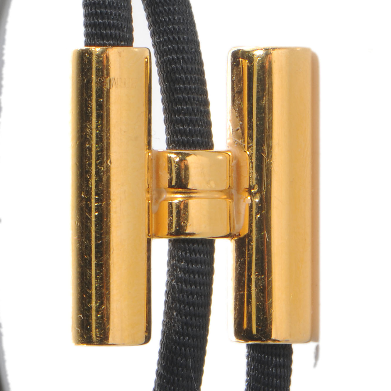 Double Wrap Cord Tournis Bracelet Black