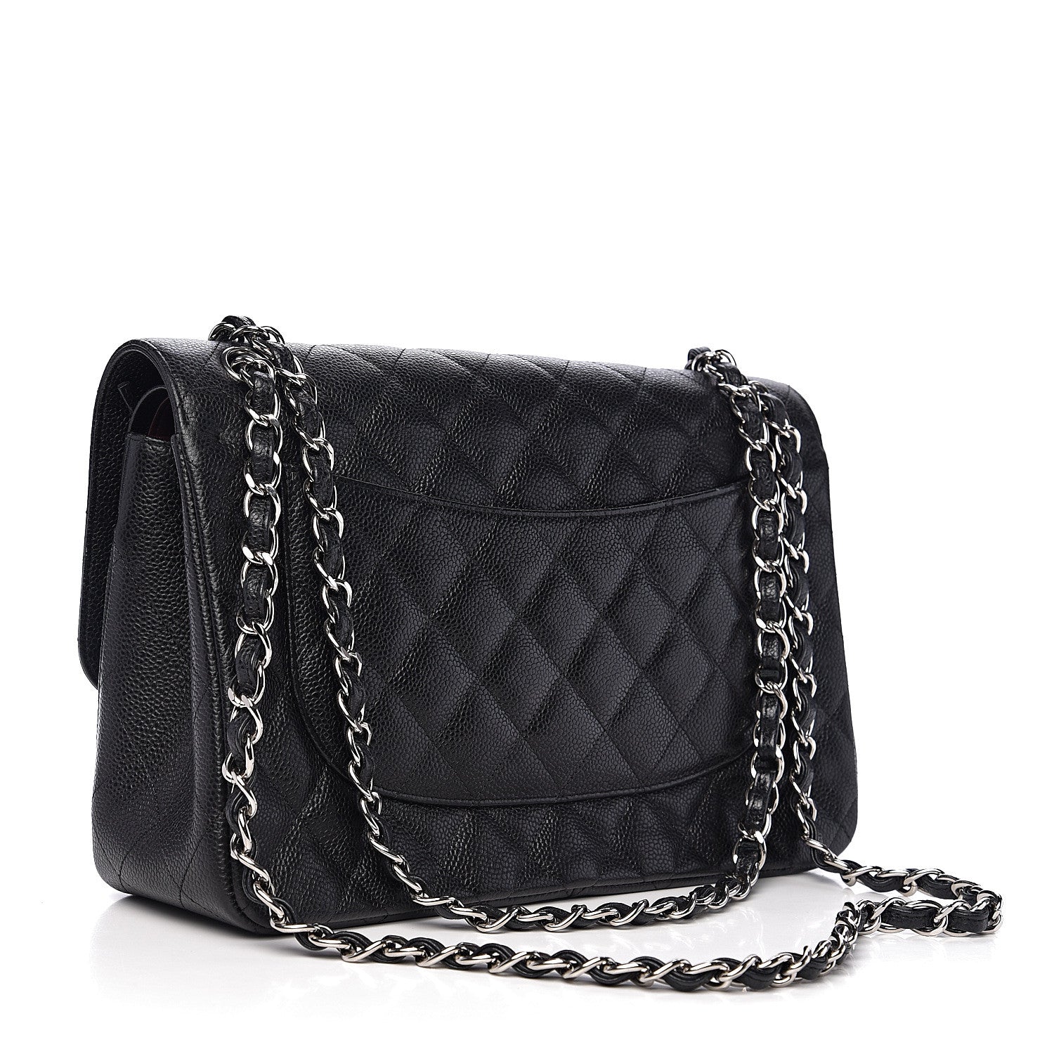 Chanel Caviar Quilted Jumbo Double Flap Black 2 of 14