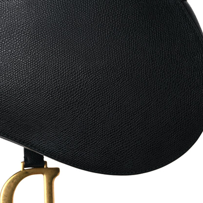 Christian Dior Grained Calfskin Saddle Bag Black 13 of 15