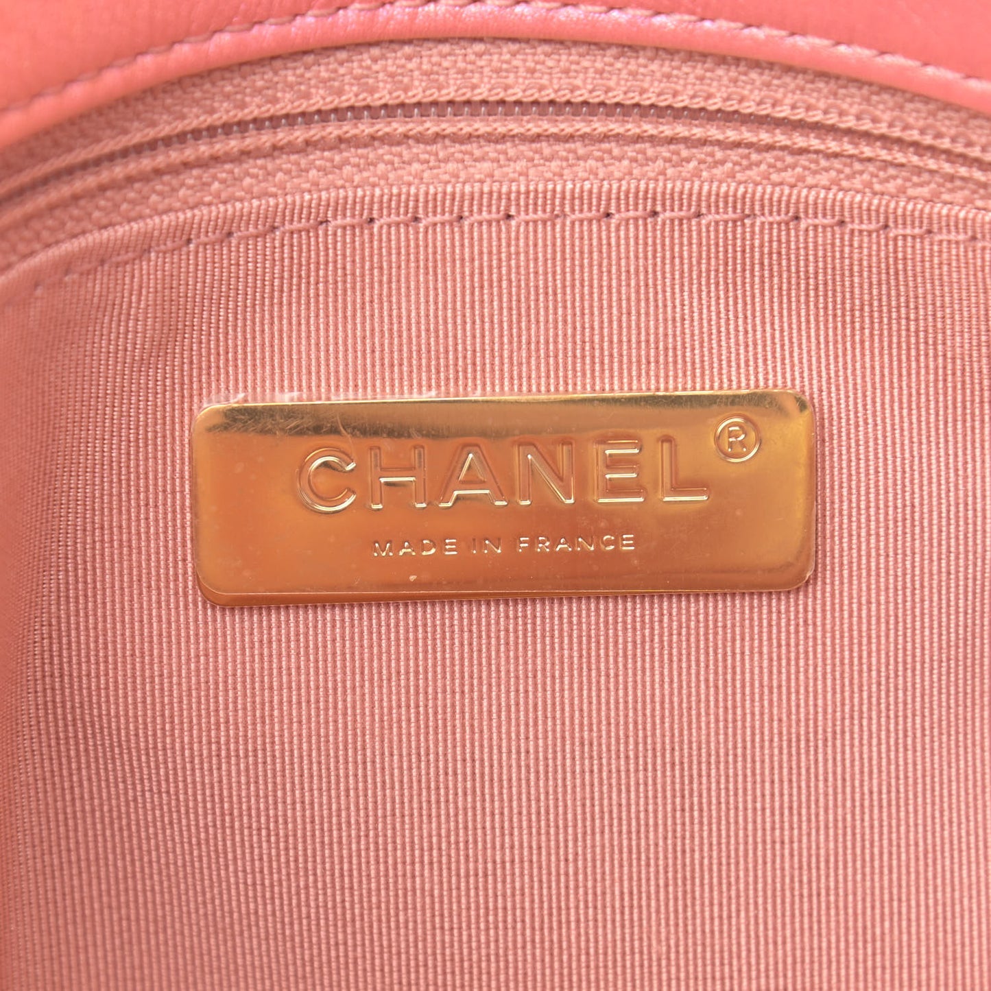 Iridescent Calfskin Quilted Medium Chanel 19 Flap Pink