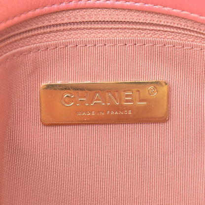 Chanel Iridescent Calfskin Quilted Medium Chanel 19 Flap Pink 6 of 11