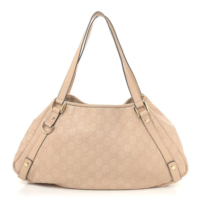 Gucci Guccissima Medium Abbey Shoulder Bag Beige 1 of 13