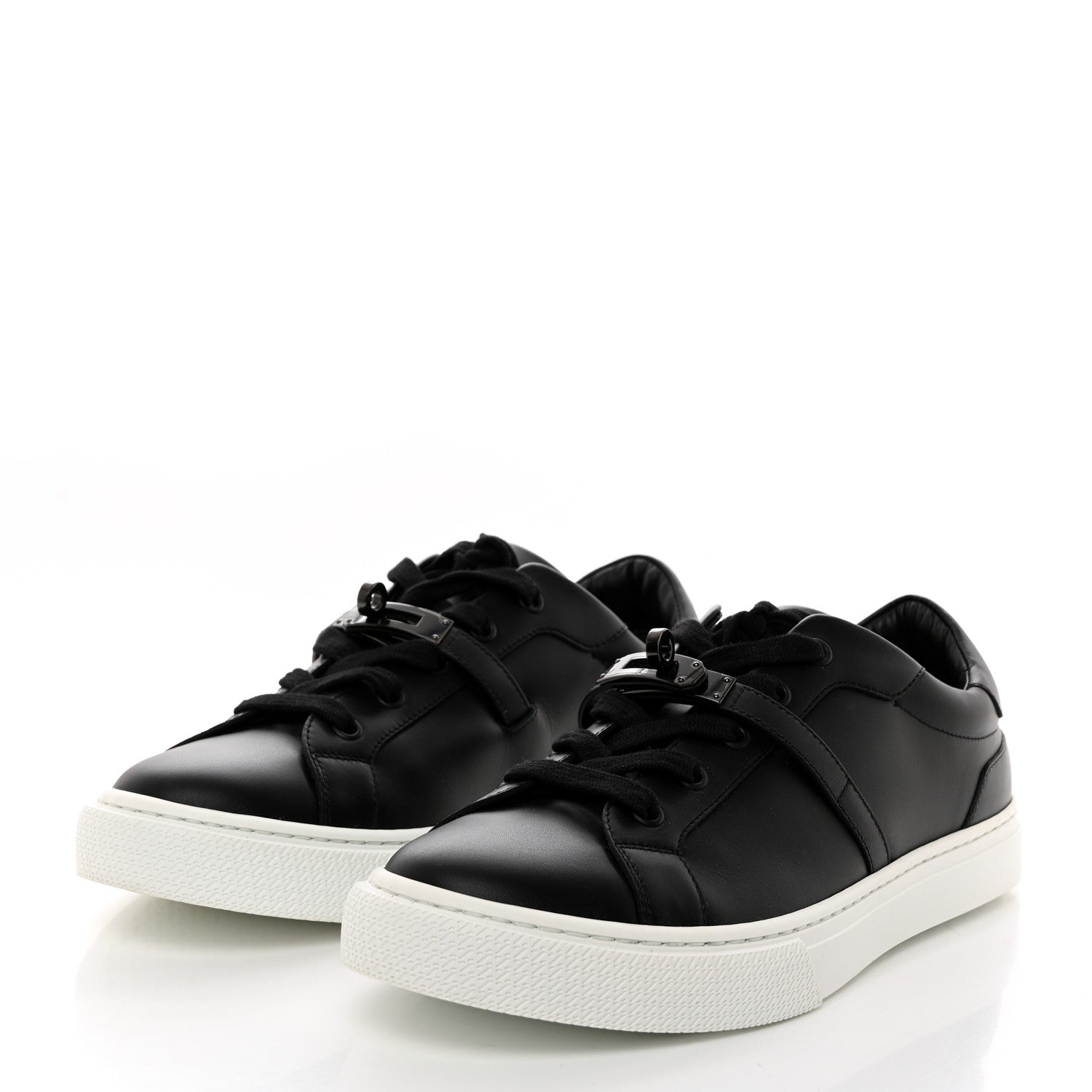 Hermes Calfskin Day Sneakers 41 Black 3 of 8
