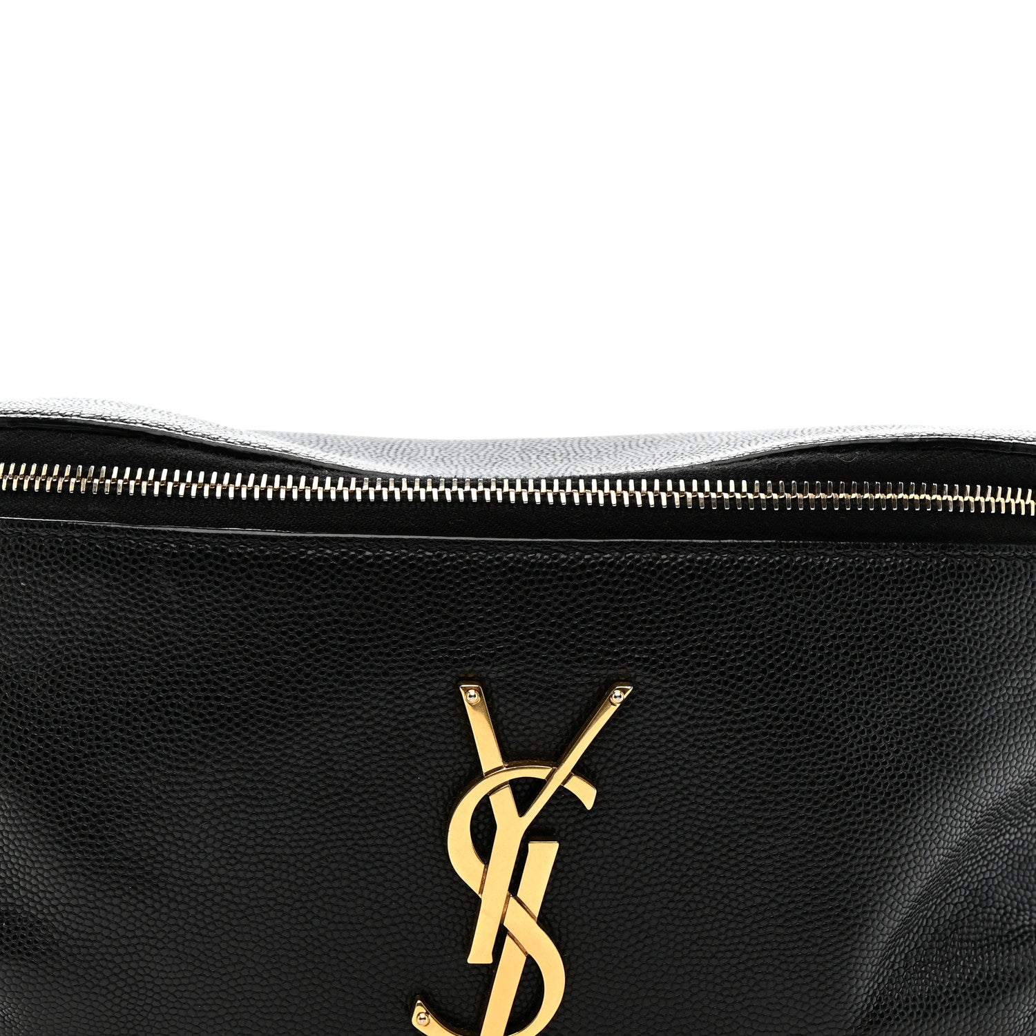 Saint Laurent Grain De Poudre Monogram Belt Bag Black 8 of 13