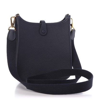 Hermes Taurillon Clemence Amazone Evelyne TPM Bleu Nuit Bleu Indigo 3 of 9