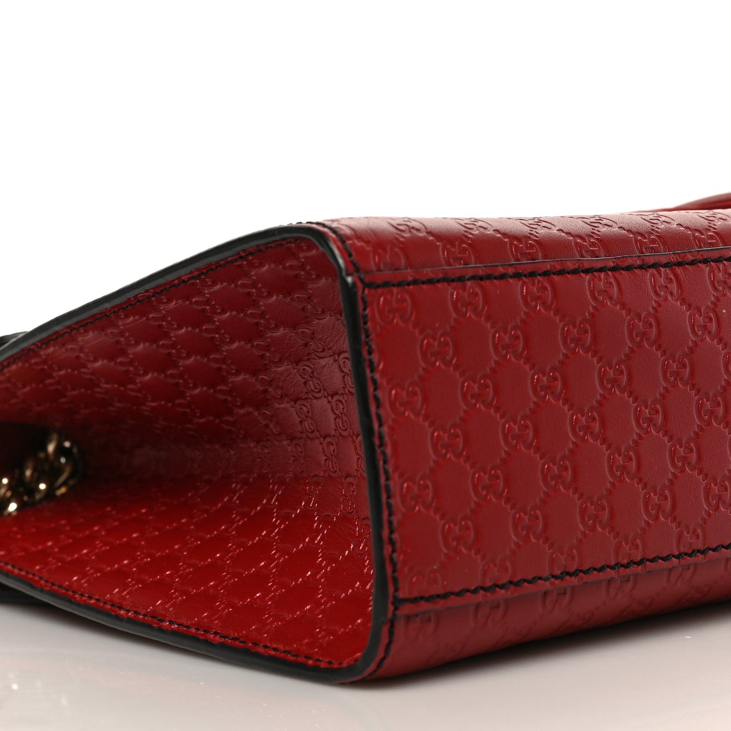 Microguccissima Medium Emily Chain Shoulder Bag Red