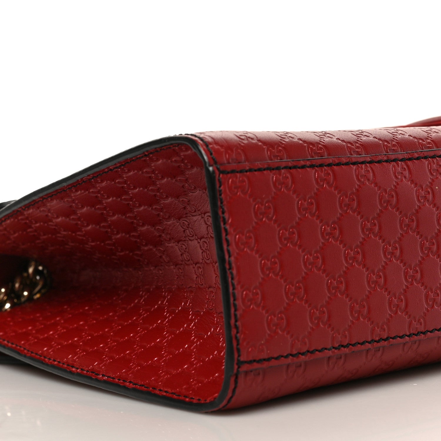 Gucci Microguccissima Medium Emily Chain Shoulder Bag Red 8 of 10