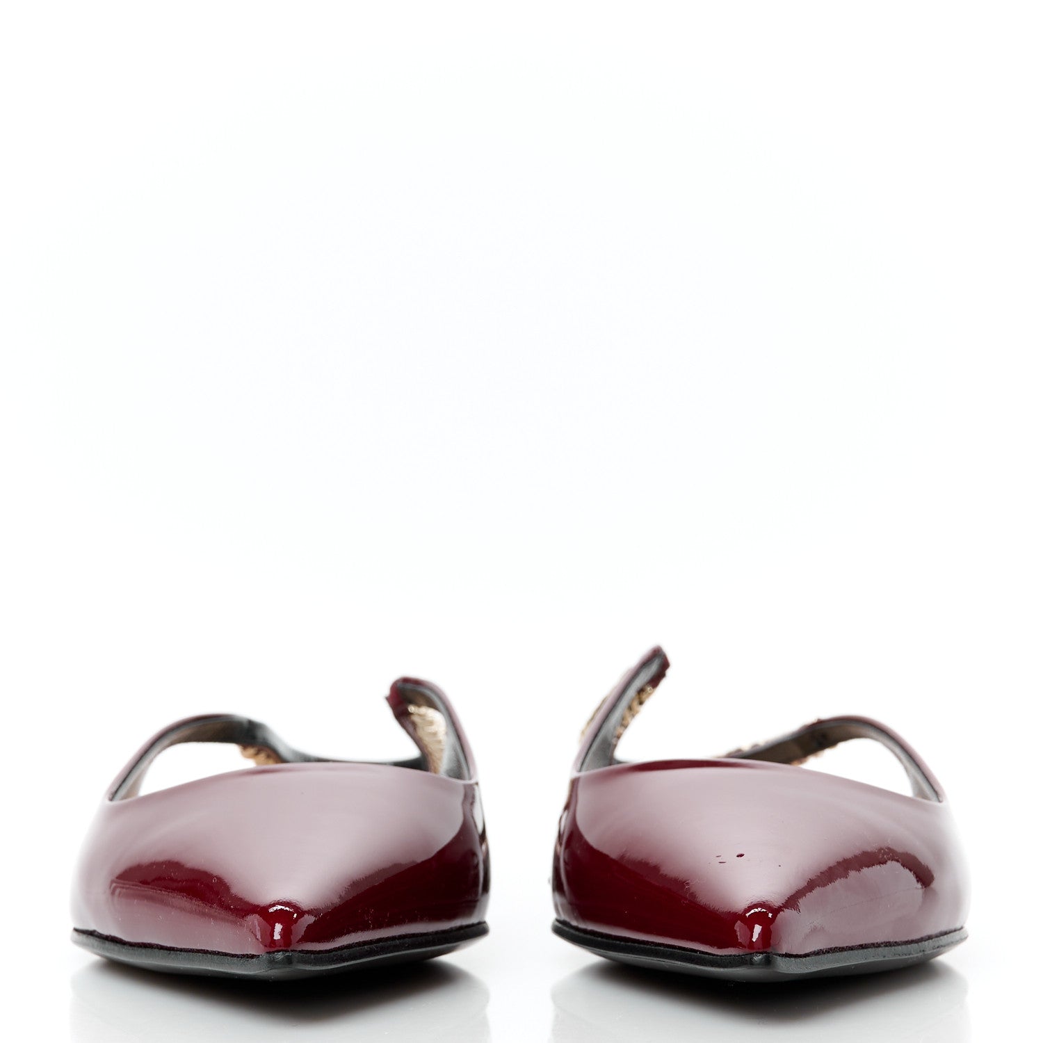 Gucci Patent Signoria Ballet Slingback Ballet Flat 36.5 Rosso Ancora 2 of 10
