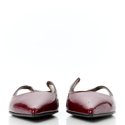 Gucci Patent Signoria Ballet Slingback Ballet Flat 36.5 Rosso Ancora 2 of 10