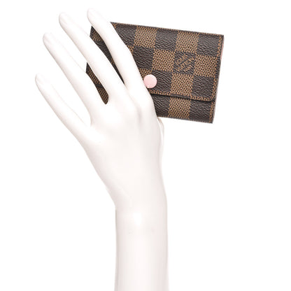 Louis Vuitton Damier Ebene Multicles 6 Key Holder Rose Ballerine 2 of 9