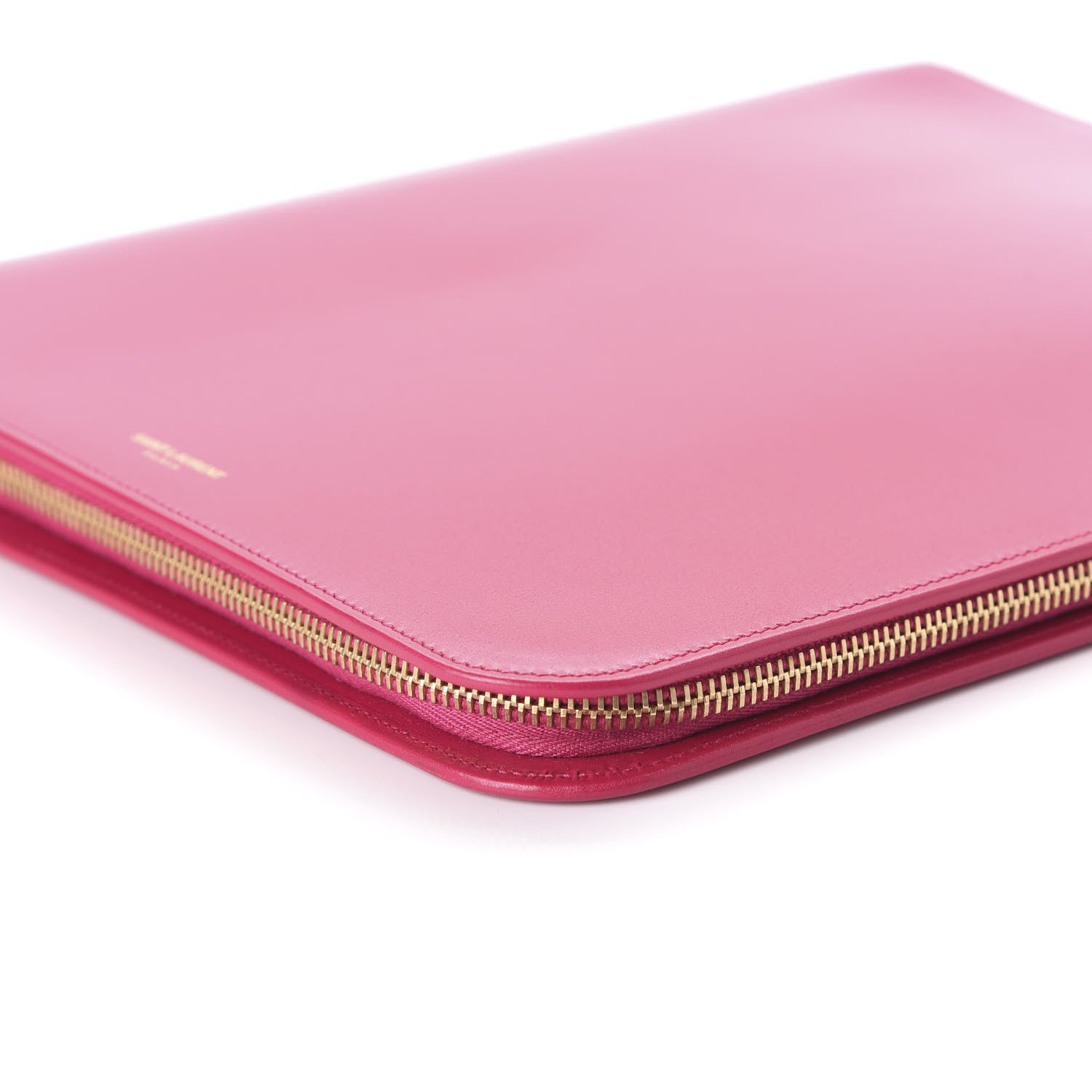 Saint Laurent Smooth Calfskin Tuc iPad Case Pink 7 of 9