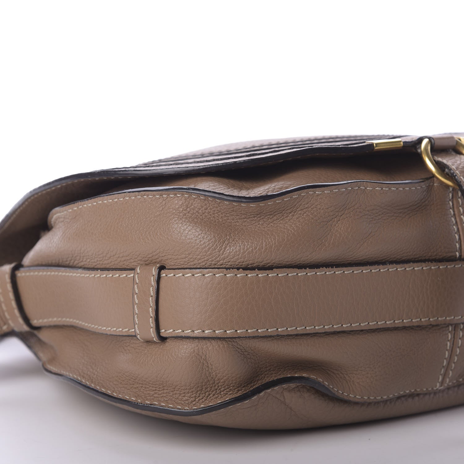 Chloe Calfskin Medium Marcie Round Crossbody Bag Nut 6 of 9