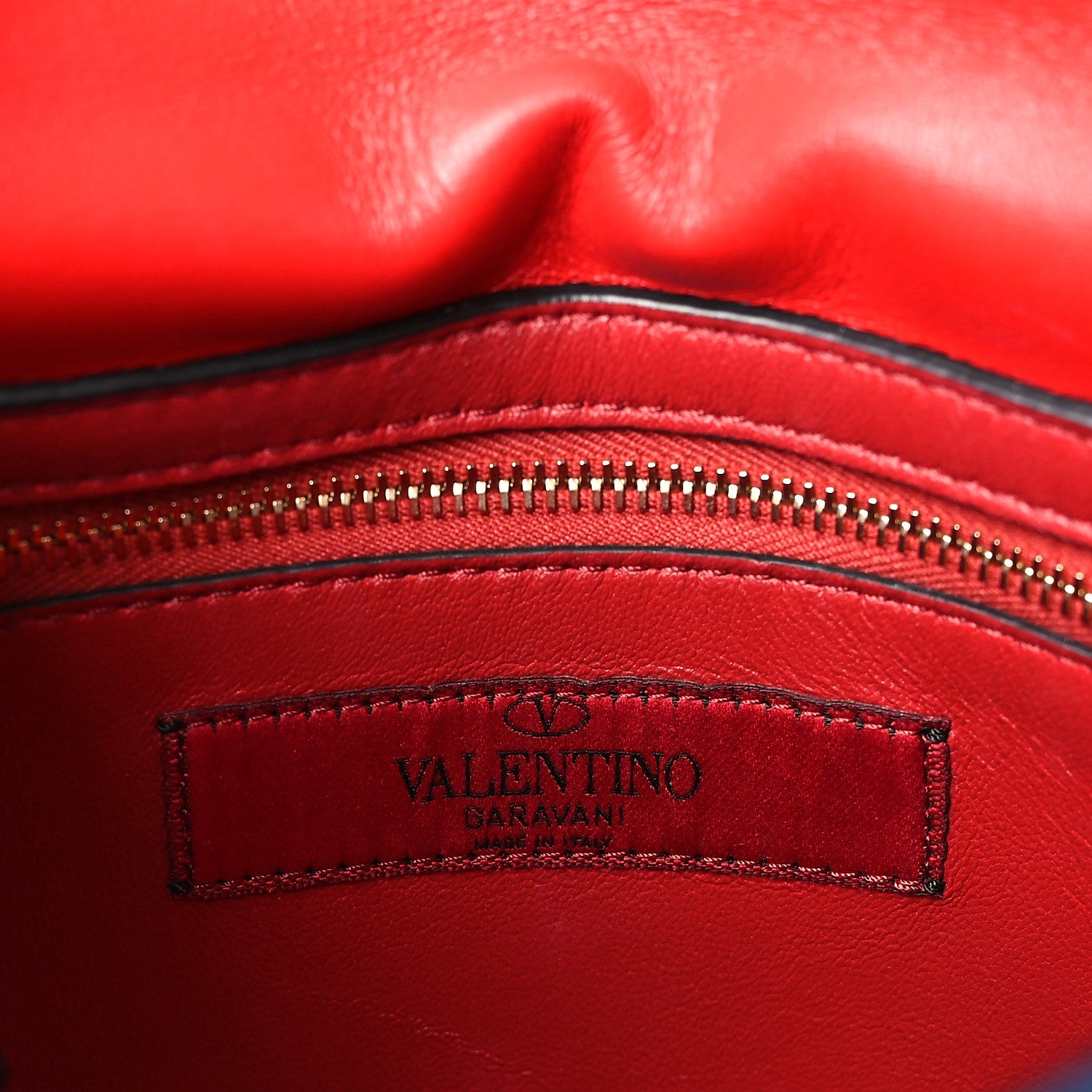 Valentino Garavani Denim Nappa Medium Rockstud Spike Shoulder Bag Denim Rouge 6 of 8