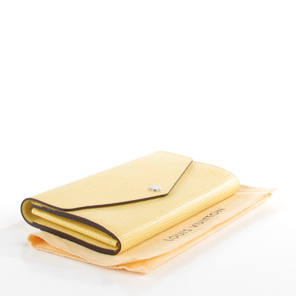 Louis Vuitton Epi Sarah Wallet Jaune Pale 4 of 7