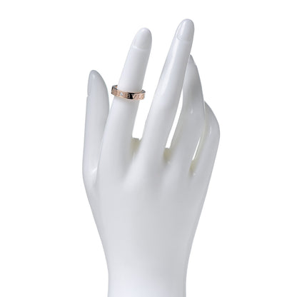 Bulgari 18K Rose Gold Diamond B.Zero1 Essential Band Ring 50 5.25 2 of 5