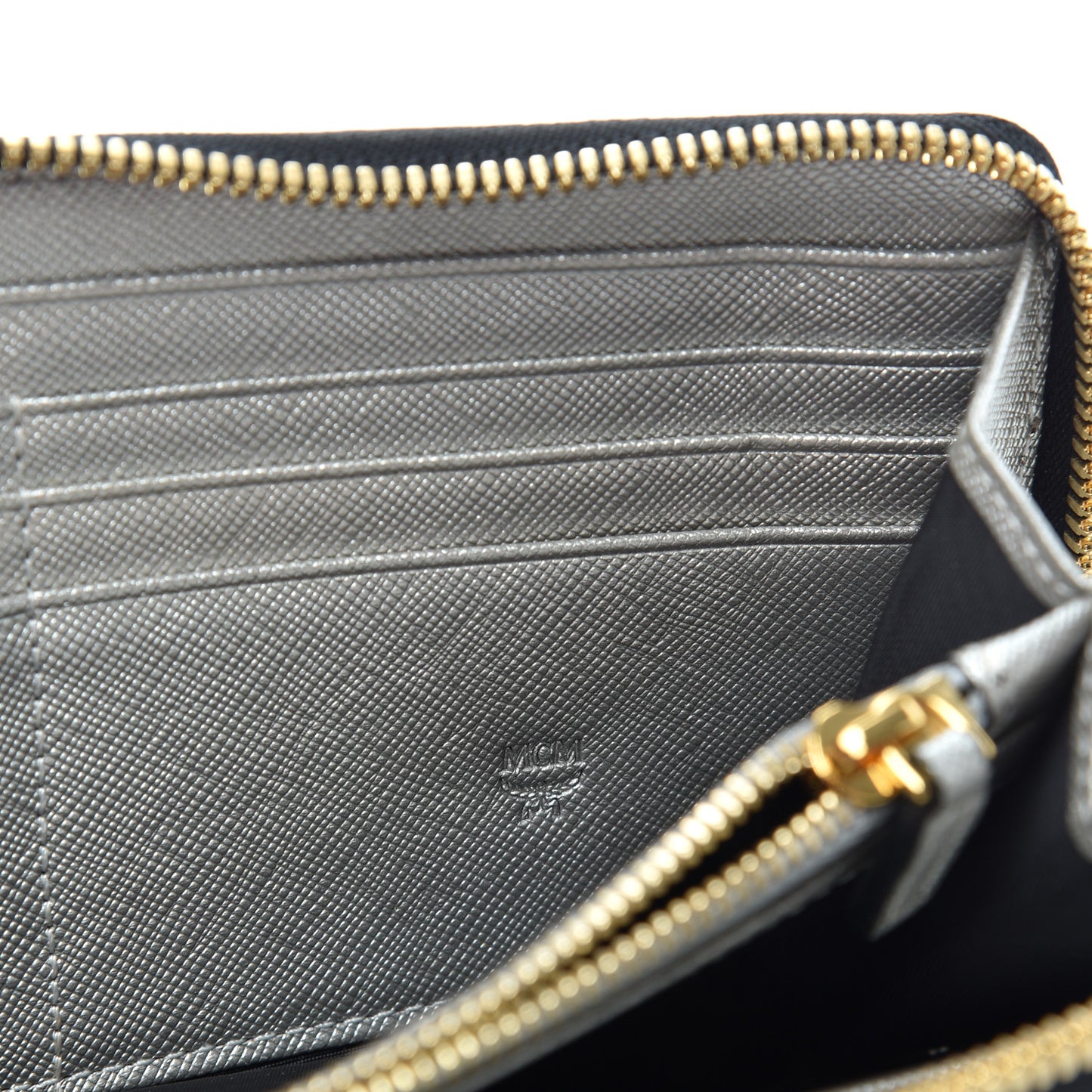 Visetos Large Zip Around Wallet Black