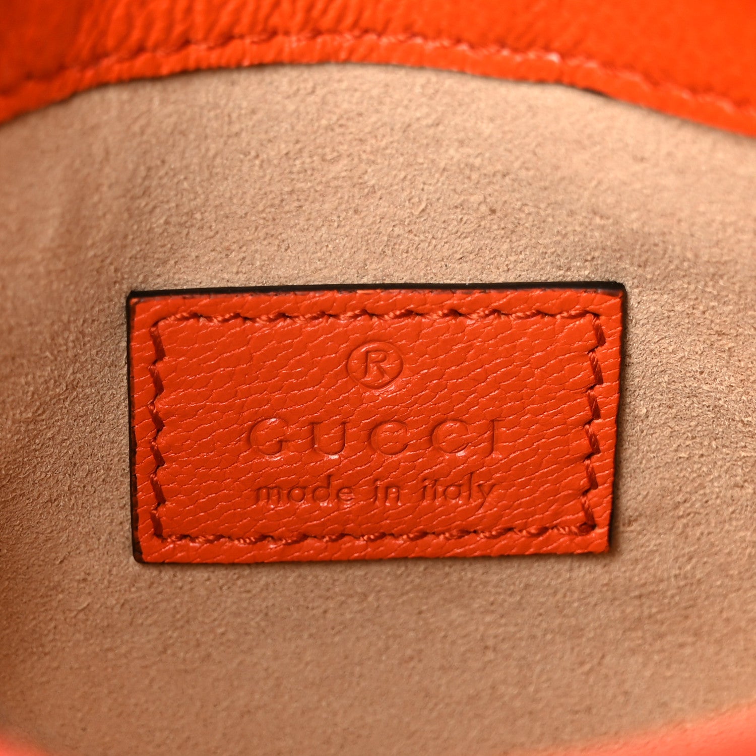 Gucci Goatskin Mini Aphrodite Shoulder Bag Orange 5 of 10