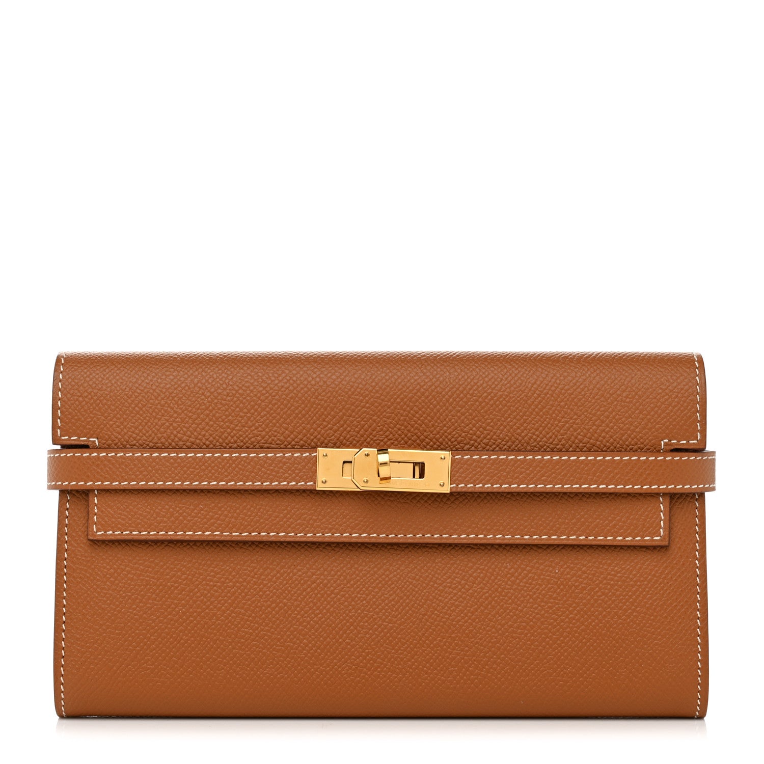 Hermes Epsom Kelly Longue Wallet Gold 1 of 9