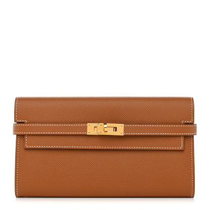 Hermes Epsom Kelly Longue Wallet Gold 1 of 9
