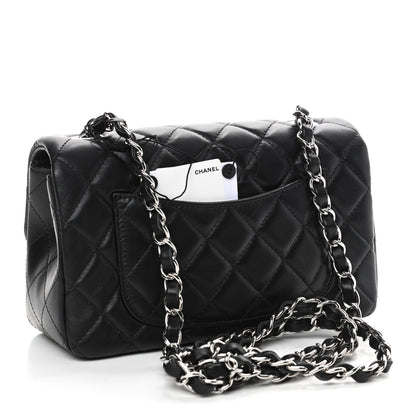 Chanel Lambskin Quilted Mini Rectangular Flap Black 2 of 4