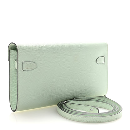 Hermes Epsom Kelly Wallet To Go Vert Peppermint 2 of 9