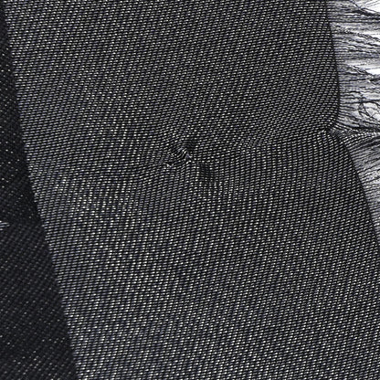 Louis Vuitton Silk Lurex Wool Monogram Shine Shawl Black 4 of 10