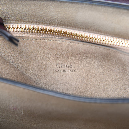 Chloe Suede Calfskin Medium Faye Shoulder Bag Dark Purple 6 of 12