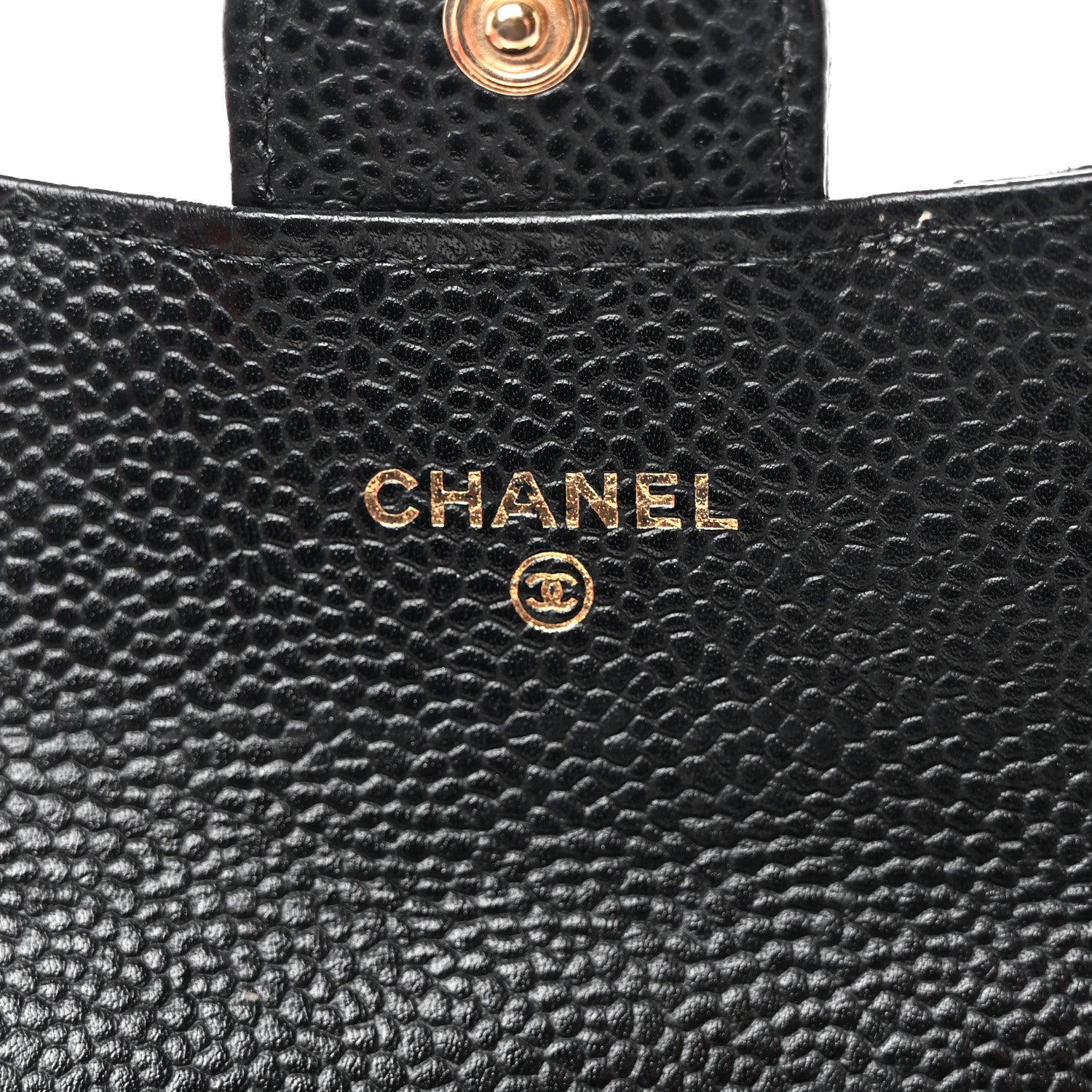 Chanel Caviar Quilted Flap Card Holder Wallet Black 6 of 12