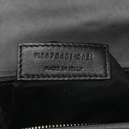 Saint Laurent Calfskin Y Quilted Monogram Toy Loulou Crossbody Bag Black 7 of 15