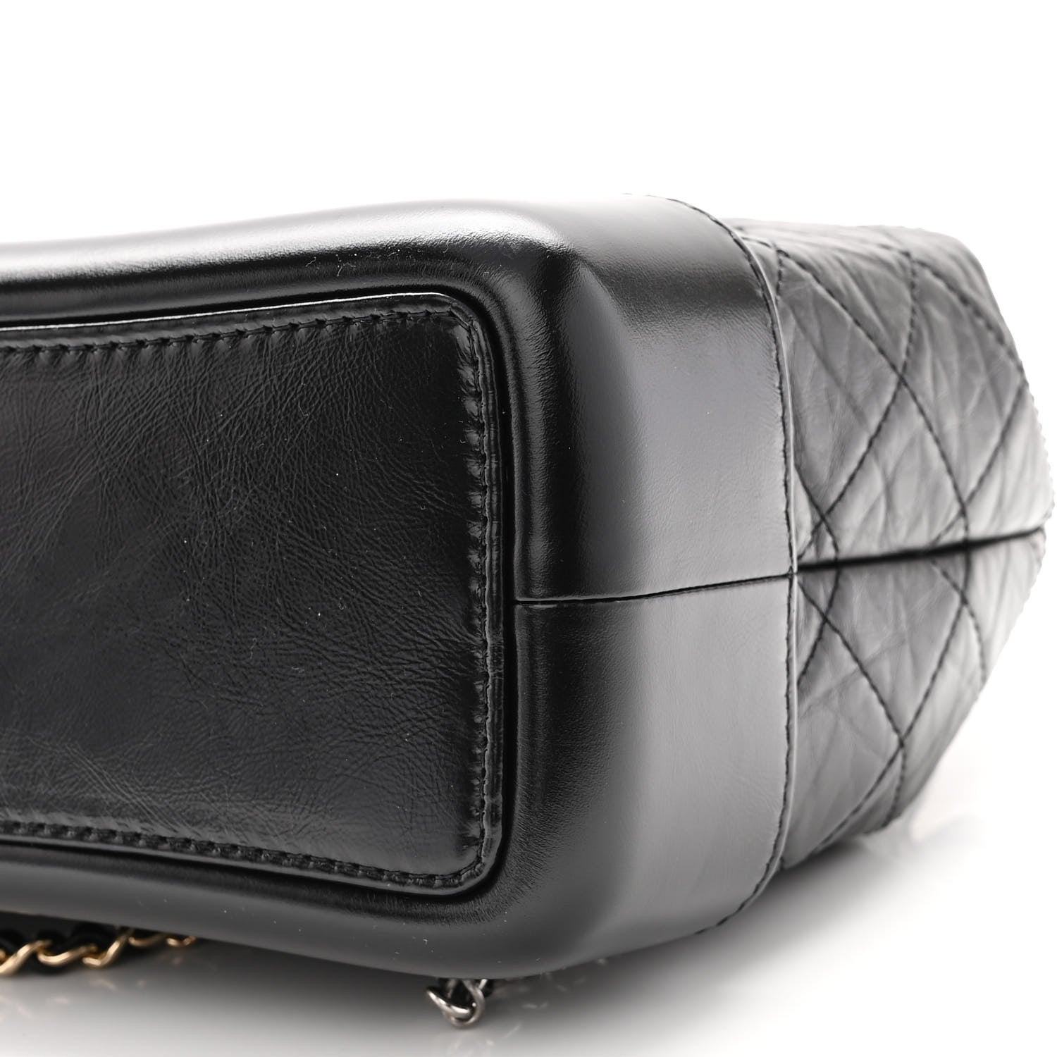 Chanel Aged Calfskin Quilted Small Gabrielle Backpack Black 10 of 10