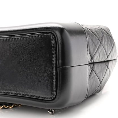 Chanel Aged Calfskin Quilted Small Gabrielle Backpack Black 10 of 10