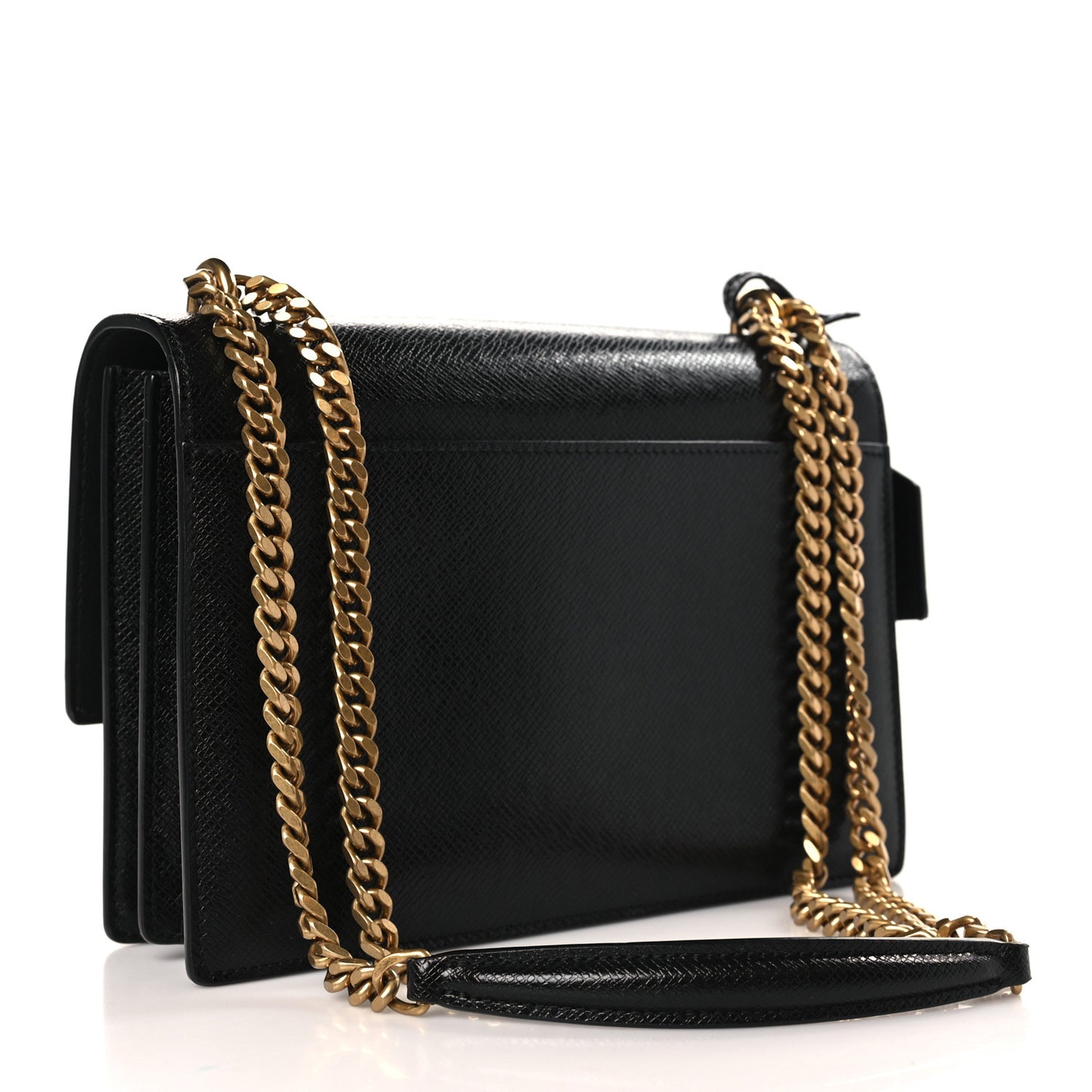 Coated Bark Calfskin Medium Monogram Sunset Black
