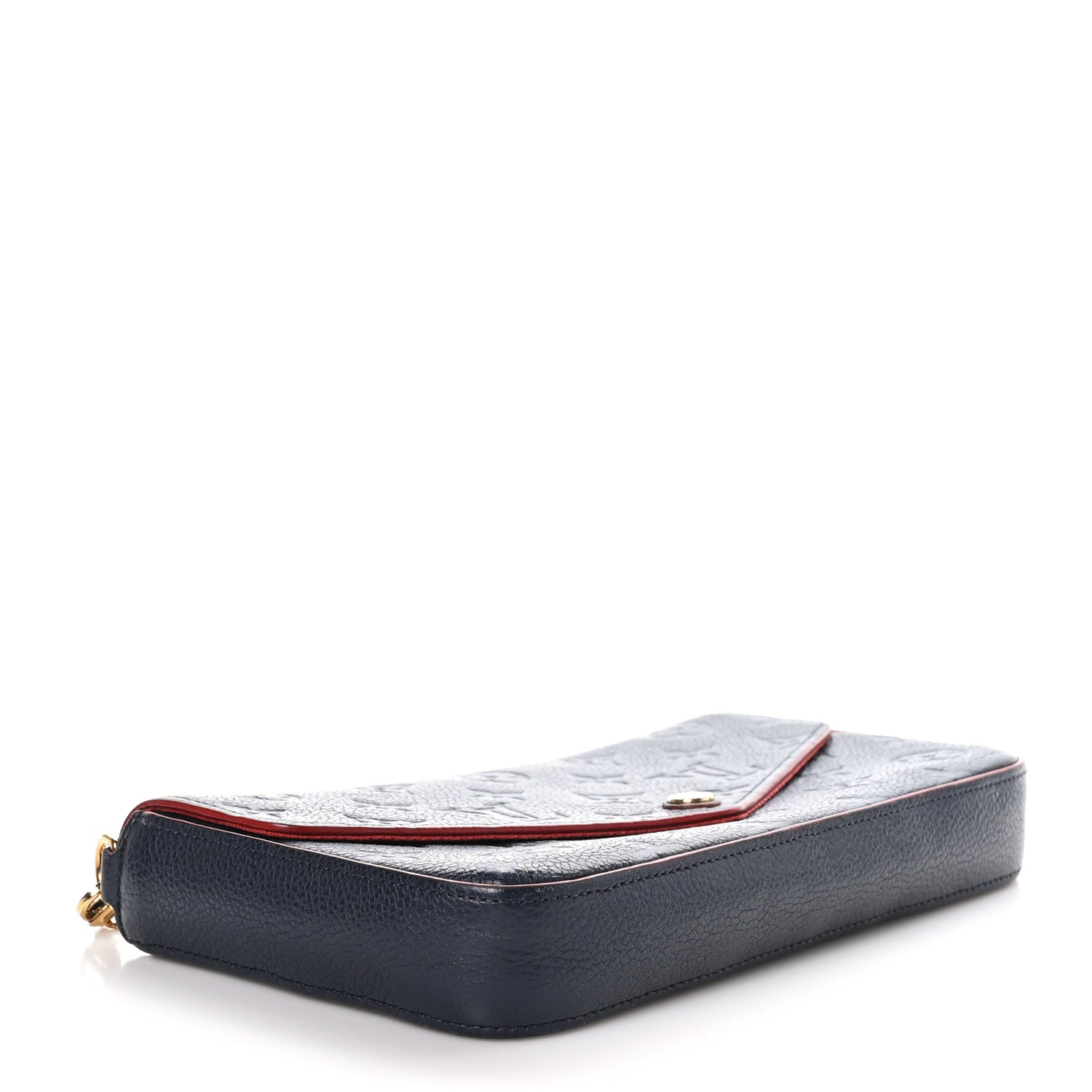 Louis Vuitton Empreinte Pochette Felicie Chain Wallet Marine Rouge 4 of 11