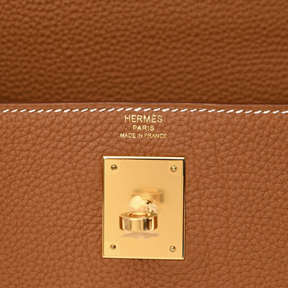 Hermes Togo Kelly Retourne 28 Gold 6 of 11