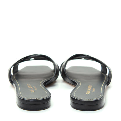 Saint Laurent Calfskin Nu Pied 05 Slide Sandals 36 Black 7 of 10