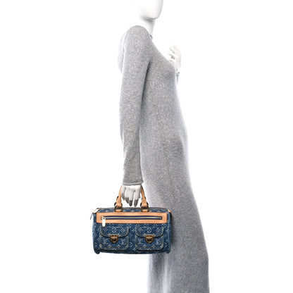 Louis Vuitton Monogram Denim Neo Speedy Blue 2 of 10