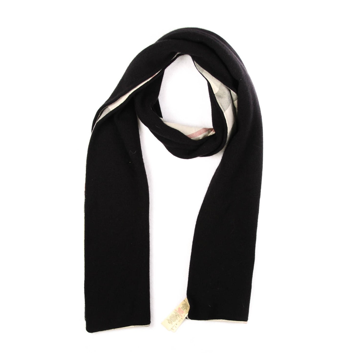 Cashmere Nova Check Scarf Black