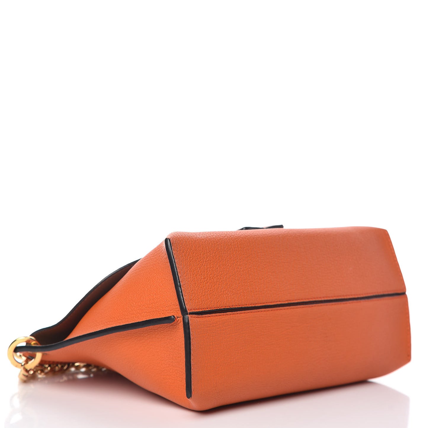 Goatskin Avenue Shoulder Bag Orange