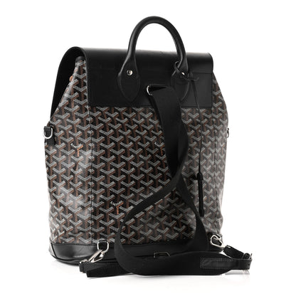 Goyard Goyardine Calfskin Alpin MM Backpack Black 3 of 11