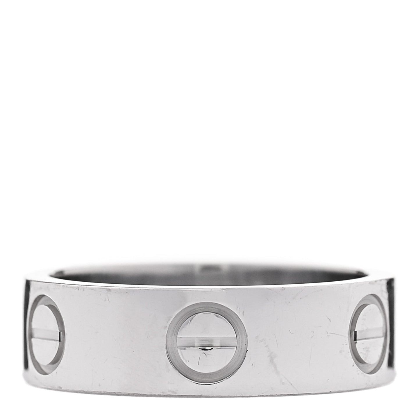 18K White Gold 5.5mm LOVE Ring 50 5.25