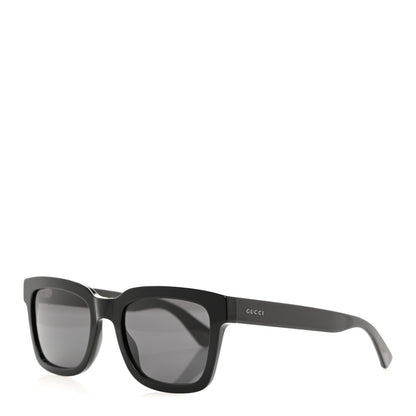 Gucci Polarized Square Frame Web Sunglasses GG0001SN Black 1 of 8