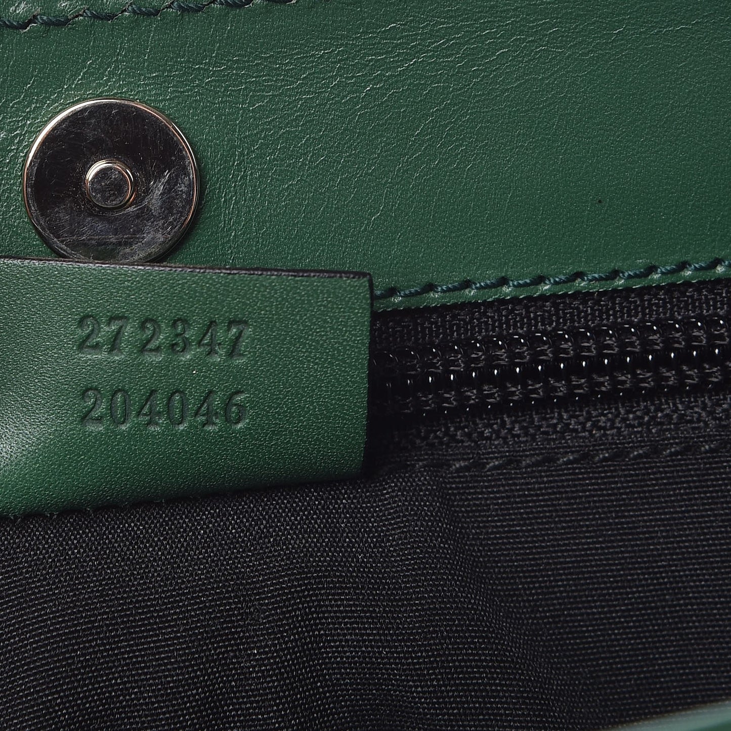 Guccissima Flat Vertical Tote Green