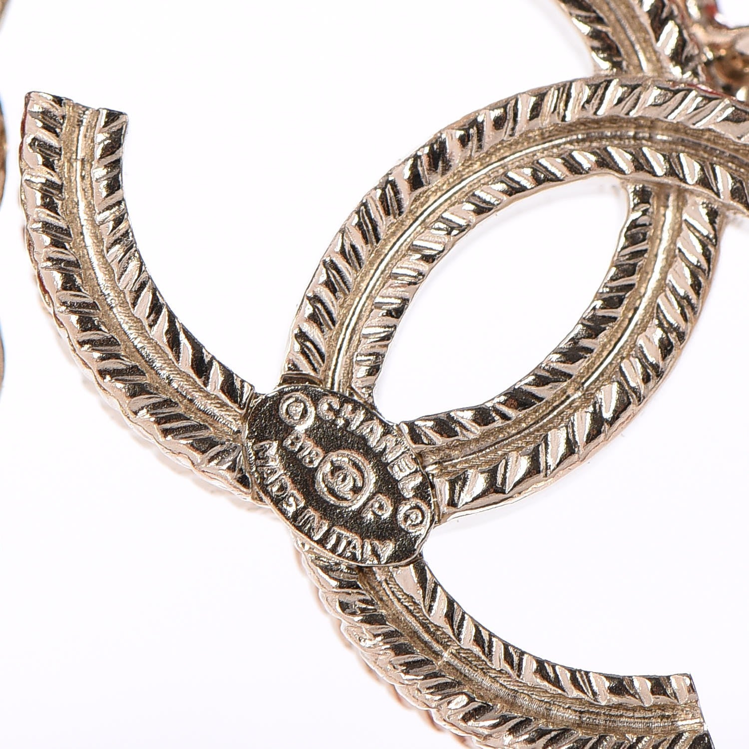 Chanel Lambskin Chain CC Heart Brooch Pink Red Gold 4 of 5