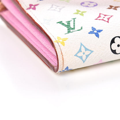 Louis Vuitton Monogram Multicolor Sarah Wallet NM White Litchi 9 of 10