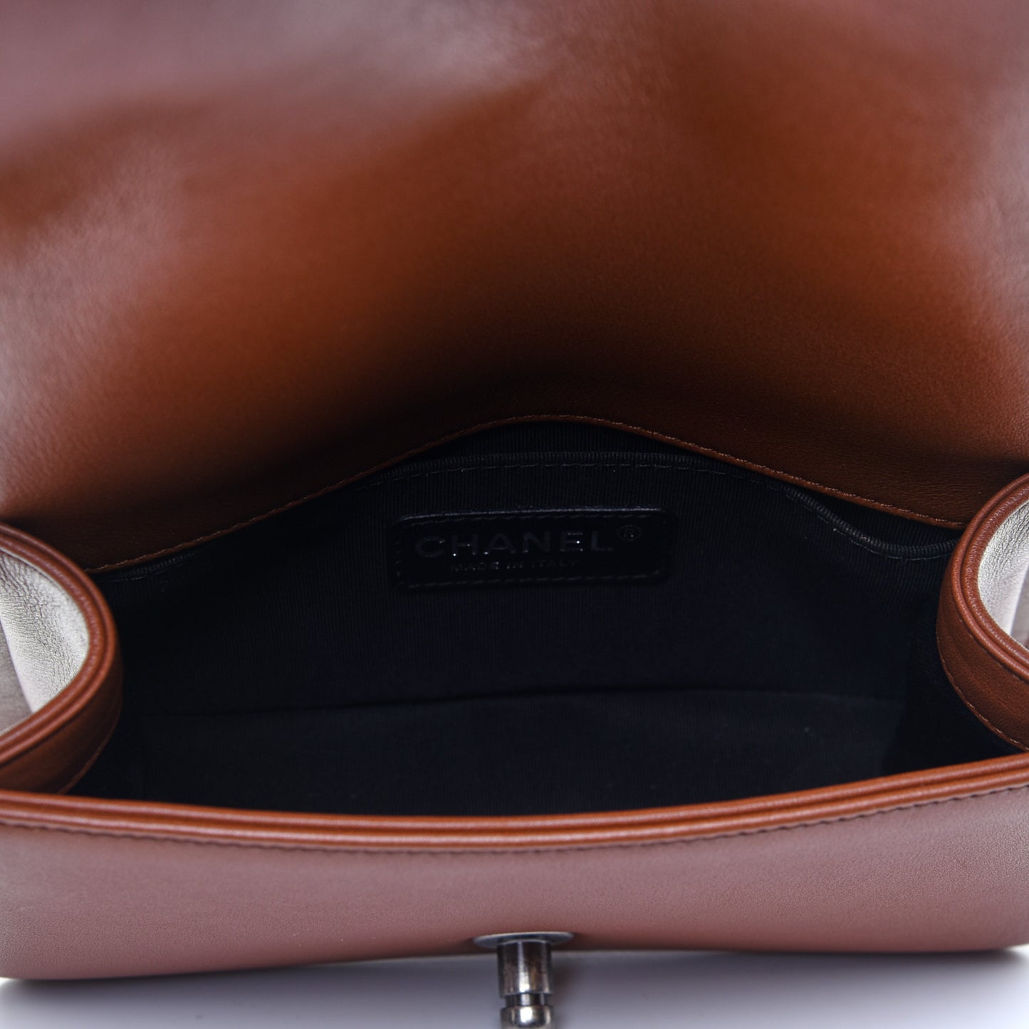 Calfskin Embossed Small Cordoba Boy Flap Brown