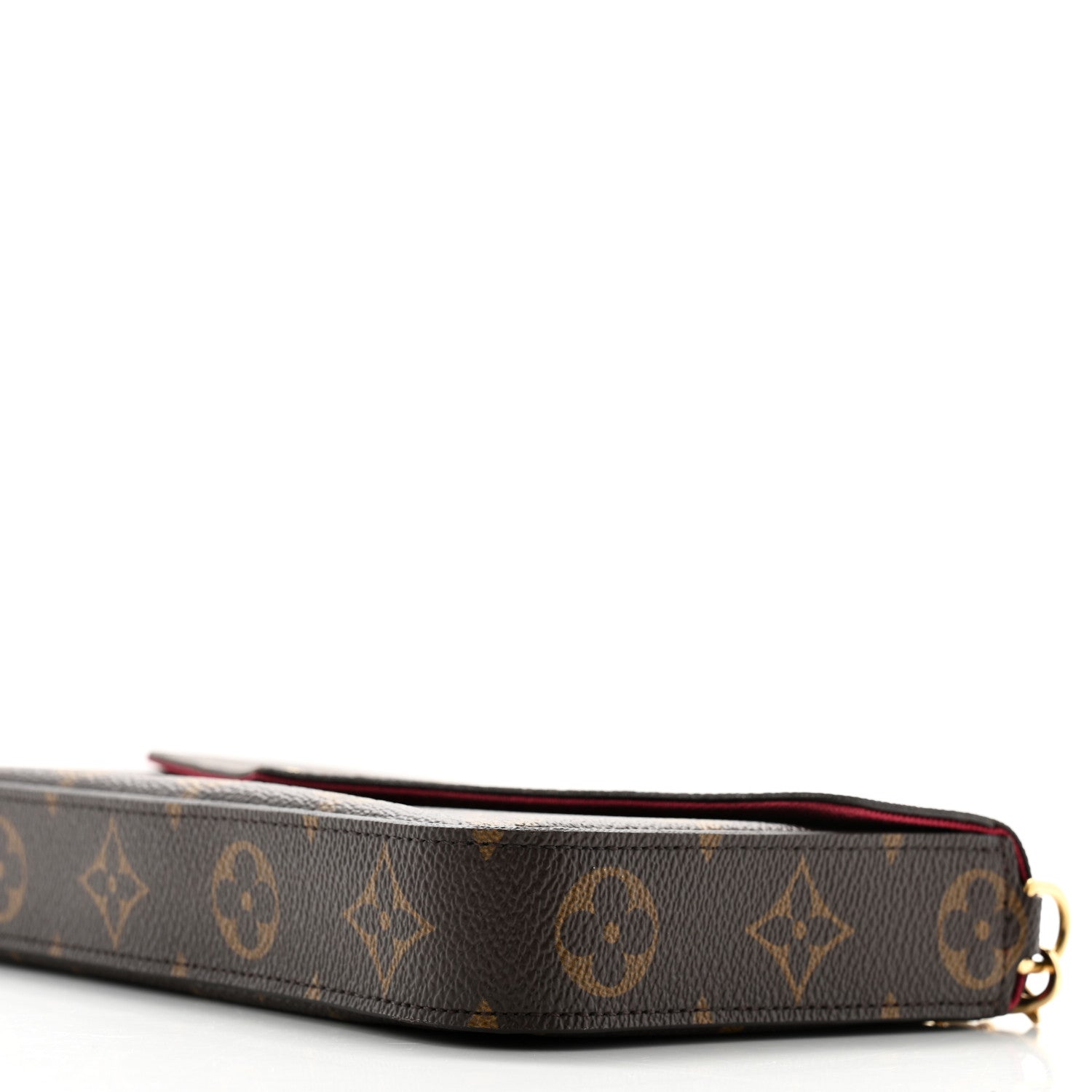 Louis Vuitton Monogram Pochette Felicie Chain Wallet Fuchsia 11 of 12